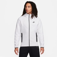 Hanorac fleece Nike Tech pentru Barbati alb negru