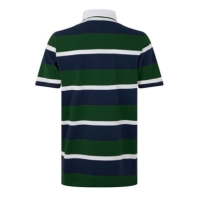 Bluze rugby Howick Howick maneca scurta verde dungi