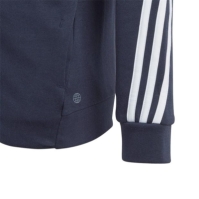 Bluze trening adidas Future Icons 3-Stripes Full-cu fermoar cu gluga K legend albastru alb