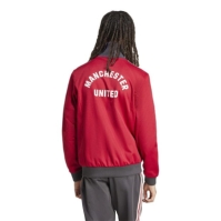 Bluze trening adidas Originals Manchester United Beckenbauer pentru adulti team rosu