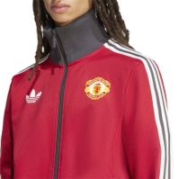 Bluze trening adidas Originals Manchester United Beckenbauer pentru adulti team rosu