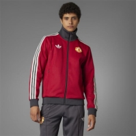 Bluze trening adidas Originals Manchester United Beckenbauer pentru adulti team rosu