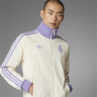 Bluze trening adidas Originals Real Madrid Beckenbauer pentru adulti lila alb