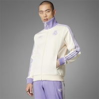 Bluze trening adidas Originals Real Madrid Beckenbauer pentru adulti lila alb