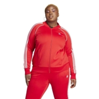 Bluze trening adidas Signature trei cu dungi pentru femei rosu