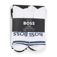 Boss 6P QS cu dungi CC 10257762 01 alb negru