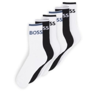 Boss 6P QS cu dungi CC 10257762 01 alb negru