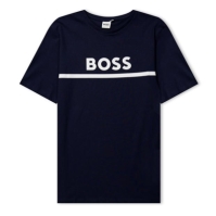 Boss Boss cu imprimeu mare Tee copii bleumarin