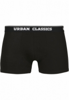 Boxeri 5-. bur dkblu+wht Urban Classics albastru inchis alb negru multicolor