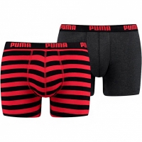 Boxeri barbati Puma cu dungi 1515 2P rosu negru 591015001 786