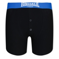 Boxeri Set 2 Lonsdale pentru copii negru brt albastru