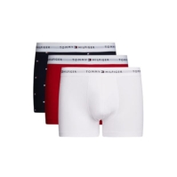 Set de 3 Boxeri Tommy Hilfiger Signature multicolor alb rosu 0w6