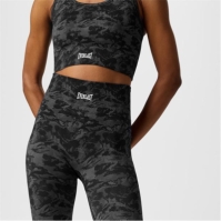 Bustiera sport Everlast Camo spate decoltat pentru femei negru