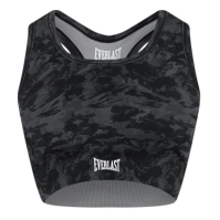 Bustiera sport Everlast Camo spate decoltat pentru femei negru