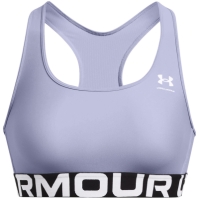 Bustiera sport Under ARMOUR HeatGear® Armour Mid Branded pentru Femei albastru deschis