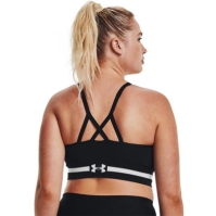 Bustiera sport Under Armour Low Impact Longline negru halo gri