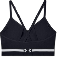 Bustiera sport Under Armour Low Impact Longline negru halo gri