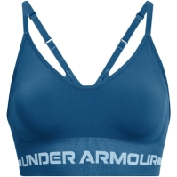 Bustiera sport Under Armour Seamless Low Impact Longline albastru