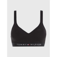 Bustiera Tommy Hilfiger Original cu decolteu in V negru