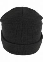 Caciula Beanie Basic Flap gri carbune MasterDis