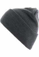 Caciula Beanie Basic Flap Long Version gri deschis MasterDis