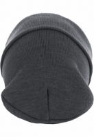 Caciula Beanie Basic Flap Long Version gri deschis MasterDis