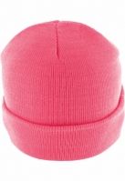 Caciula Beanie Basic Flap roz neon MasterDis