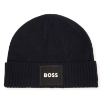 Caciula Beanie Boss Branded Patch pentru copii bleumarin