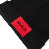 Caciula Beanie HUGO Turn-Up pentru copii negru 09b