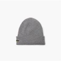 Caciula Beanie Lacoste Lacoste tricot barbati gri yrd