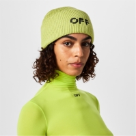 Caciula Beanie OFF alb Off Rib femei verde