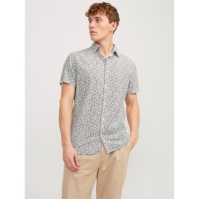 Camasa Jack and Jones Print SS pentru barbati alb