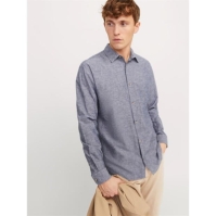 Camasa panza Jack and Jones LS pentru barbati faded denim