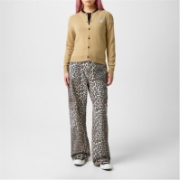 Cardigan COMME DES GARCONS PLAY alb Heart ’S pentru Femei deschis maro