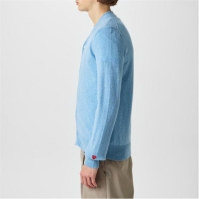 Cardigan COMME DES GARCONS PLAY tricot Wool deschis albastru