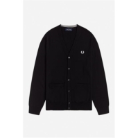 Cardigan Fred Perry Logo negru