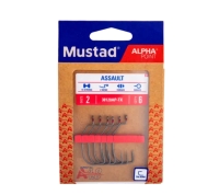 CARLIG MUSTAD ASSAULT WIDE GAP OCHI TITAN 6BUC PL marime 1-0