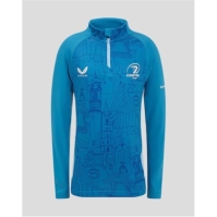 Castore Leinster Matchday Quarter cu fermoar 2024 2025 pentru copii med albastru cerl