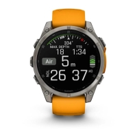 CEAS FENIX 8 AMOLED SAPPHIRE SPARK portocaliu GRAPHITE TI BARE 47MM EMEA GARMIN