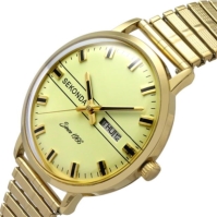 Ceas Sekonda 1974 38mm Gold Round Case Cream Dial