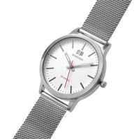 Ceas Sekonda Nordic 40mm argintiu Round Case alb Dial