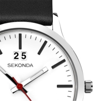 Ceas Sekonda Nordic 40mm argintiu Round Case alb Dial