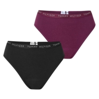 Chiloti Set 2 Tommy Hilfiger Absorbent Period mov pruna negru