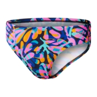 Chiloti Speedo 8 cm Club antrenament Wavespace albastru portocaliu