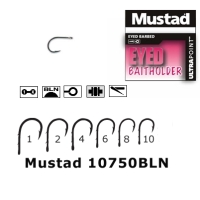 CIRLIG NEGRU NI,FORJAT,OCHI,2SPINI marime 8 MUSTAD