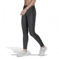 Colanti adidas Essentials 3 cu dungi pentru femei inchis gri