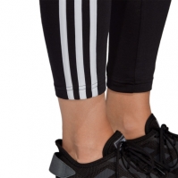 Colanti adidas Essentials 3 cu dungi pentru femei negru alb