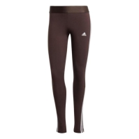 Colanti adidas Essentials 3 cu dungi pentru femei negru maro