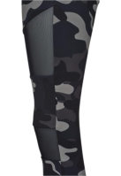 Colanti Camo cu plasa pentru Femei camuflaj negru Urban Classics