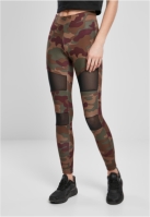 Colanti Camo cu plasa pentru Femei rosu camuflaj Urban Classics